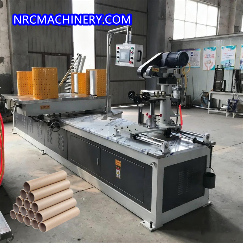 Inner Wrap Paper Machine 200mm Inner Diameter Automatic CNC Spiral Paper Core Rolling Machine ...